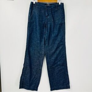 LONDON Jean Dark Wash Wide Leg with Pockets 100% Cotton Jeans Size 6